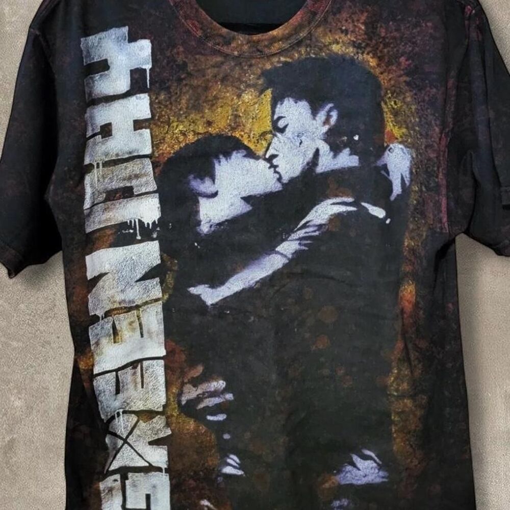 Vintage Y2K Greenday Graphic Band Tee Size Adult Large Black T-shirt